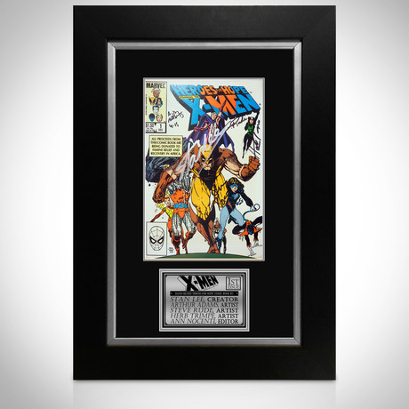 Heroes For Hope X-Men #1 // Stan Lee + Adams, Rude, Trimpe, Nocenti Signed Comic // Custom Frame