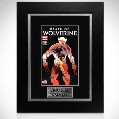 Death Of Wolverine #1 // Stan Lee Signed Comic // Custom Frame