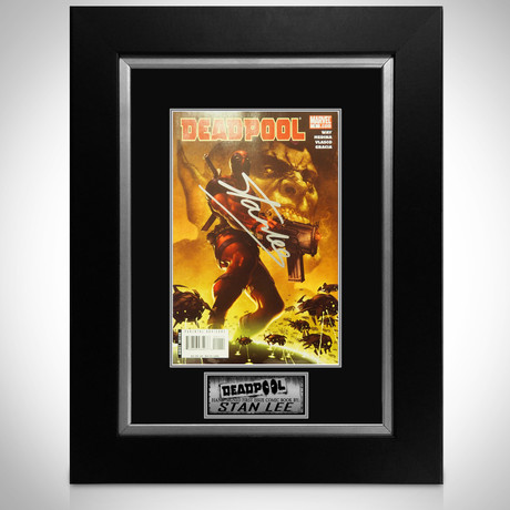 Deadpool #1 // Stan Lee Signed Comic // Custom Frame