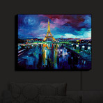 Illuminated Wall Art // Aja Ann // Parisian Night Eiffel (20"W x 16"H x 3.25"D)