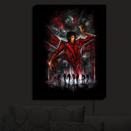 Illuminated Wall Art // Alex Ruiz // The Thriller (20"W x 16"H x 3.25"D)