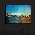 Illuminated Wall Art // Corina Bakke // Chicago Skyline (20"W x 16"H x 3.25"D)