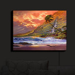 Illuminated Wall Art // David Lloyd Glover // Dawn in Oahu (20"W x 16"H x 3.25"D)