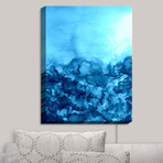 Illuminated Wall Art // Julia Di Sano // Into the Eye Turquoise (20"W x 16"H x 3.25"D)