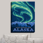 Illuminated Wall Art // Lantern Press // Denali National Park Alaska I (20"W x 16"H x 3.25"D)