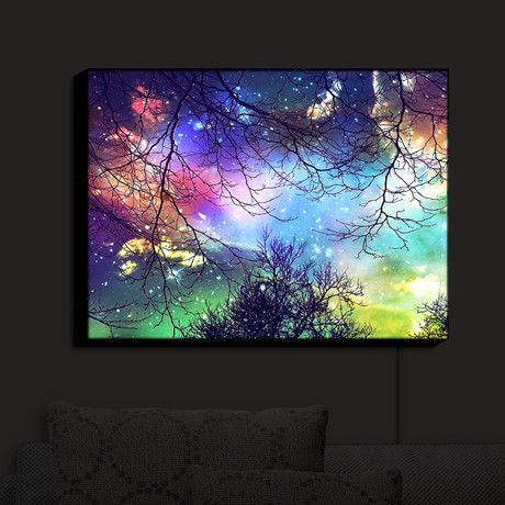 Illuminated Wall Art // Sylvia Cook // Look to the Stars (20"W x 16"H x 3.25"D)