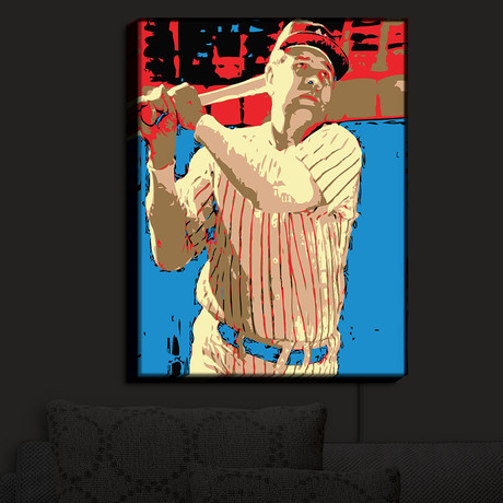 Illuminated Wall Art // Ty Jeter // Babe Ruth (20"W x 16"H x 3.25"D)