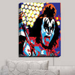 Illuminated Wall Art // Ty Jeter // Gene Simmons (20"W x 16"H x 3.25"D)