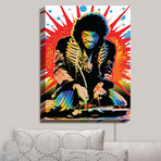 Illuminated Wall Art // Ty Jeter // Jimi Hendrix (20"W x 16"H x 3.25"D)