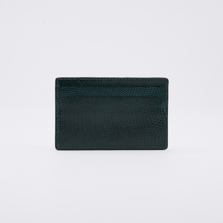 Genuine Lizard 5 Pocket Wallet // Evergreen