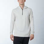 Westend Hooded Quarter Zip Pullover // Cream (L)