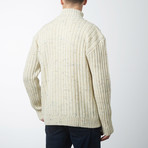 Diamond Zip Neck // Aran Fleck (2XL)