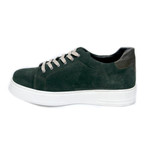 Reprise // Suede Laced Slip On Sneaker // Green (Euro: 45)