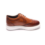 Leather Laced Slip on Sneaker // Tobacco (Euro: 42)
