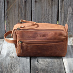 Leather Toiletry Bag