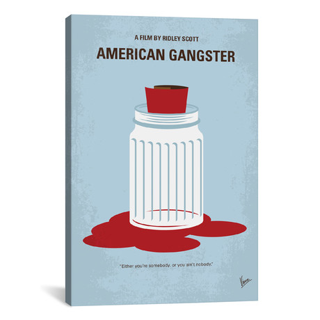 American Gangster Minimal (18"W x 26"H x 0.75"D)