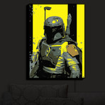 Illuminated Wall Art // Ty Jeter // Boba Fett (20"W x 16"H x 3.25"D)