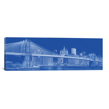 Brooklyn Bridge Over East River // New York City // USA II (12"W x 36"H x 0.75"D)