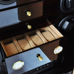 Safe Watch Winder // Brown Leather