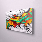 Colorful Oil (21"W x 13"H)