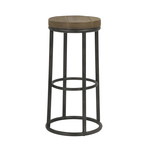 New York Round Metal Bar Stool