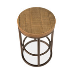 New York Round Metal Bar Stool