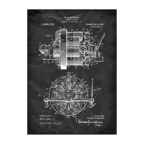 Metal Poster // Rotary Engine