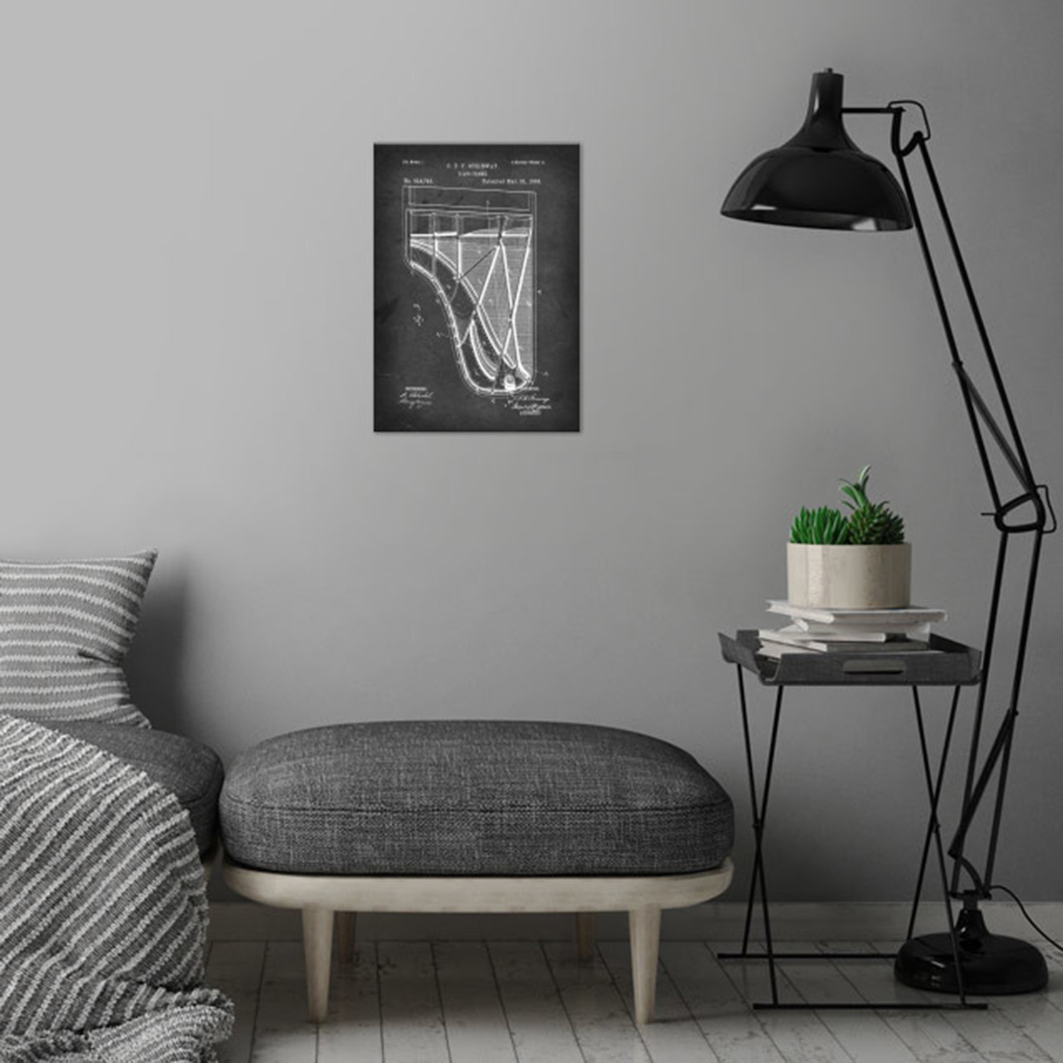 Metal Poster // Piano Frame - Displate - Touch of Modern