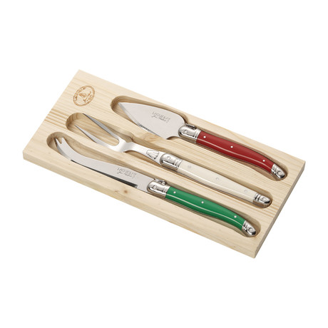 Parmesan Cheese Set in Italian Flag Colors // 3 Piece