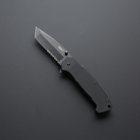 Assisted Opening Liner Lock // 4.5in Long Closed Length + Black G10 Handles