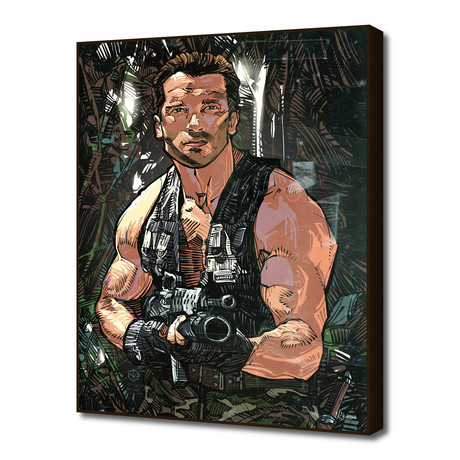 Arnold Schwarzenegger (16"W x 20"H x 1.5"D Artblock)