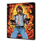 Chuck Norris (16"W x 20"H x 1.5"D Artblock)