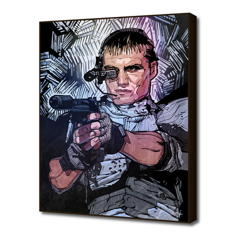 Dolph Lundgren (16"W x 20"H x 1.5"D Artblock)