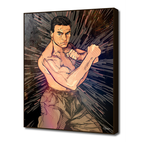 Jean-Claude Van Damme (16"W x 20"H x 1.5"D Artblock)