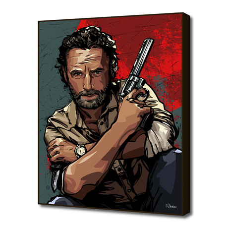 Rick Grimes (16"W x 20"H x 1.5"D Artblock)