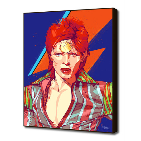 David Bowie (16"W x 20"H x 1.5"D Artblock)