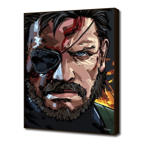 Solid Snake (16"W x 20"H x 1.5"D Artblock)