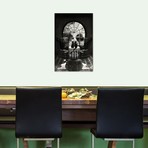 Room Skull B/W // Ali Gulec (26"W x 18"H x 0.75"D)