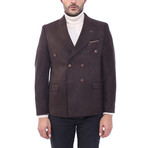 Double Breasted Blazer // Brown (Euro: 44)