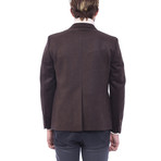 Double Breasted Blazer // Brown (Euro: 44)