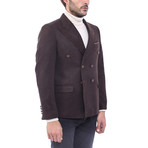 Double Breasted Blazer // Brown (Euro: 44)
