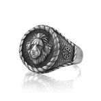 Imperial Leo Ring // Solid Silver (Size 8)