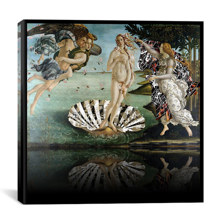 The Birth of Venus // The Lady on the Seashell // 5by5collective (18"W x 18"H x 0.75"D)