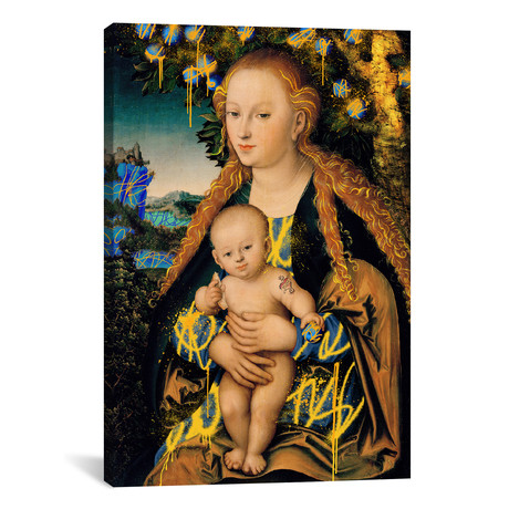 The Virgin + Child Under An Apple Tree // The Mother + Son // 5by5collective (18"W x 26"H x 0.75"D)