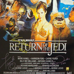 Return Of The Jedi // Cast Signed Poster // Custom Frame