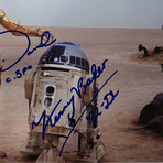 R2D2 + C3PO // Kenny Baker + Anthony Daniels Signed Photo // Custom Frame