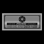 Darth Vader // James Earl Jones Signed Photo // Custom Frame