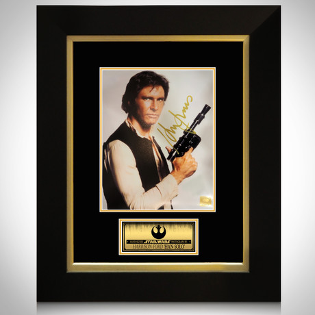Han Solo // Harrison Ford Signed Photo // Custom Frame