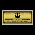 Han Solo // Harrison Ford Signed Photo // Custom Frame