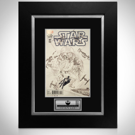 Star Wars Sketch Variant // Stan Lee Signed Comic // Custom Frame